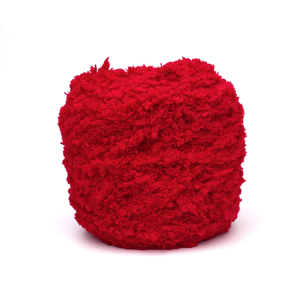 Coral Fleece Fluffy Yarn Polyester Super Bulky Yarn (approx. 100g)