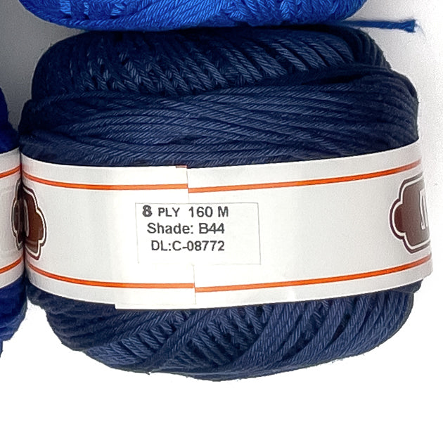 8ply Monaco Mercerized Crochet Cotton Thread Yarn 160m (100g)