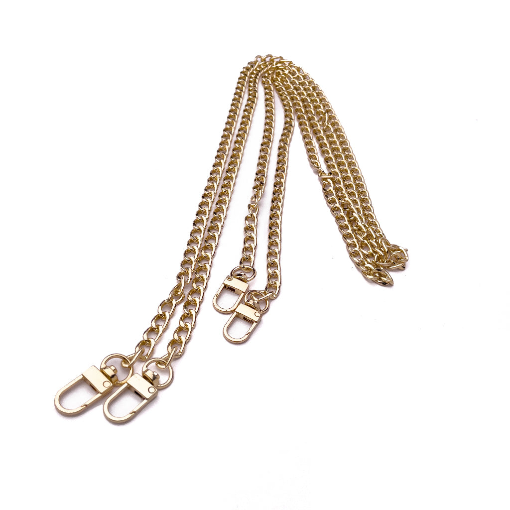 Bag Chain Shoulder Golden Gold Bag Strap Metal Purse Handbag Replacement Chain Accessory 100cm 120cm