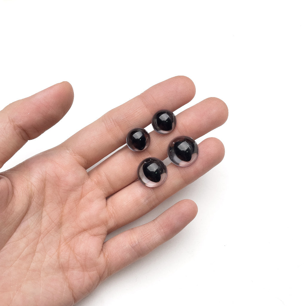 Cat Safety Eyes Colorful Slit Pupil Plastic Eyes with Washers 12mm and 15mm (2 pairs / 4pcs)