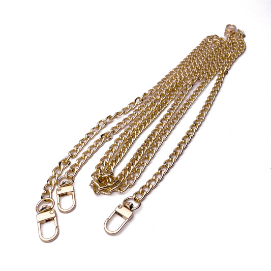 Bag Chain Shoulder Golden Gold Bag Strap Metal Purse Handbag Replacement Chain Accessory 100cm 120cm