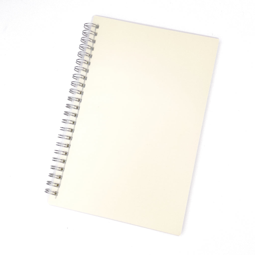 A5 Spiral Notebook Minimalist Style (Lined / Grid / Blank, 80 sheets)