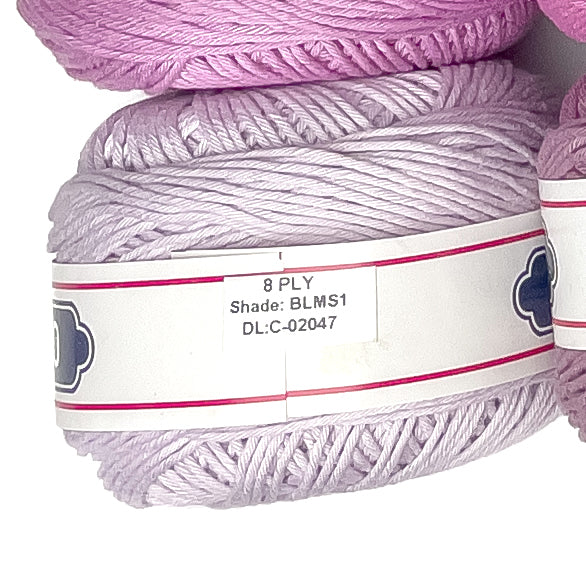 8ply Monaco Mercerized Crochet Cotton Thread Yarn 160m (100g)