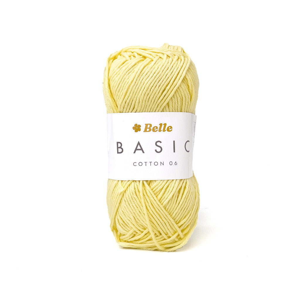 Belle Basic Cotton 06 Sport Weight Yarn for Crochet and Knitting (100% Combed Cotton, 6ply)