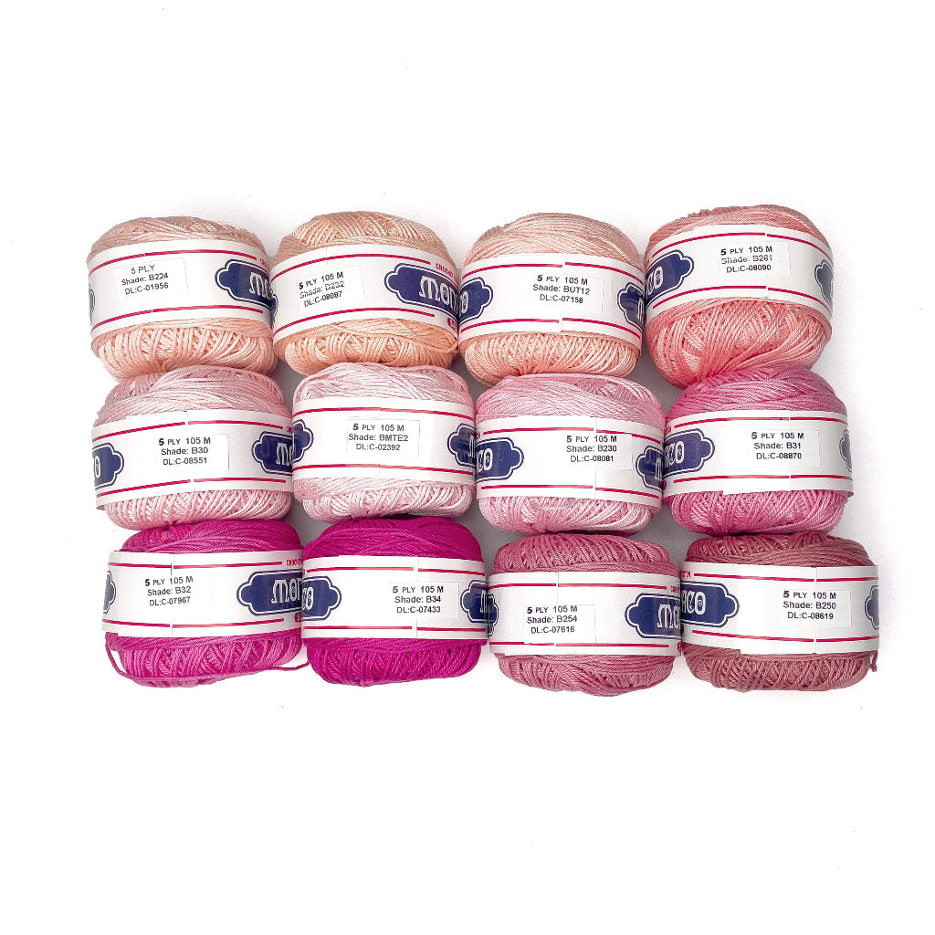 5ply Monaco Mercerized Crochet Cotton Thread Yarn 105m (40g)