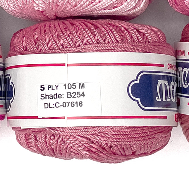 5ply Monaco Mercerized Crochet Cotton Thread Yarn 105m (40g)