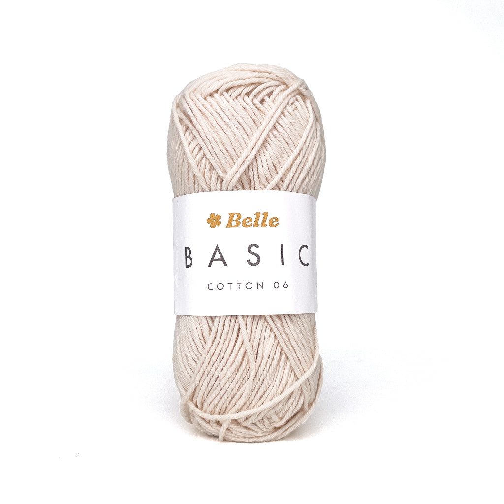 Belle Basic Cotton 06 Sport Weight Yarn for Crochet and Knitting (100% Combed Cotton, 6ply)