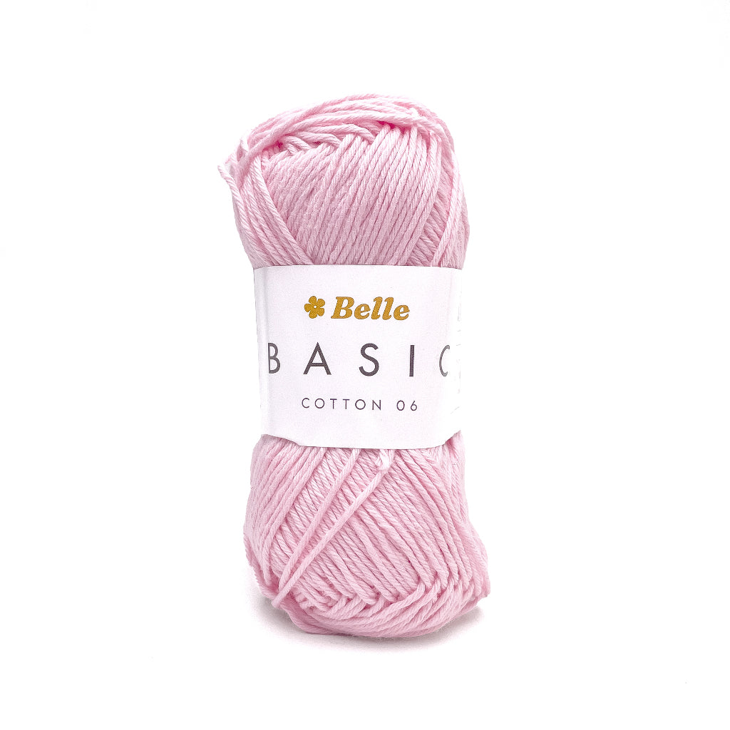 Belle Basic Cotton 06 Sport Weight Yarn for Crochet and Knitting (100% Combed Cotton, 6ply)