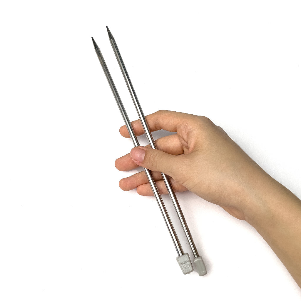 25cm Straight Single-Pointed Knitting Needles Needle Metal Stainless Steel