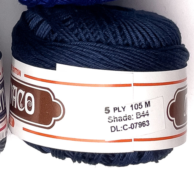 5ply Monaco Mercerized Crochet Cotton Thread Yarn 105m (40g)