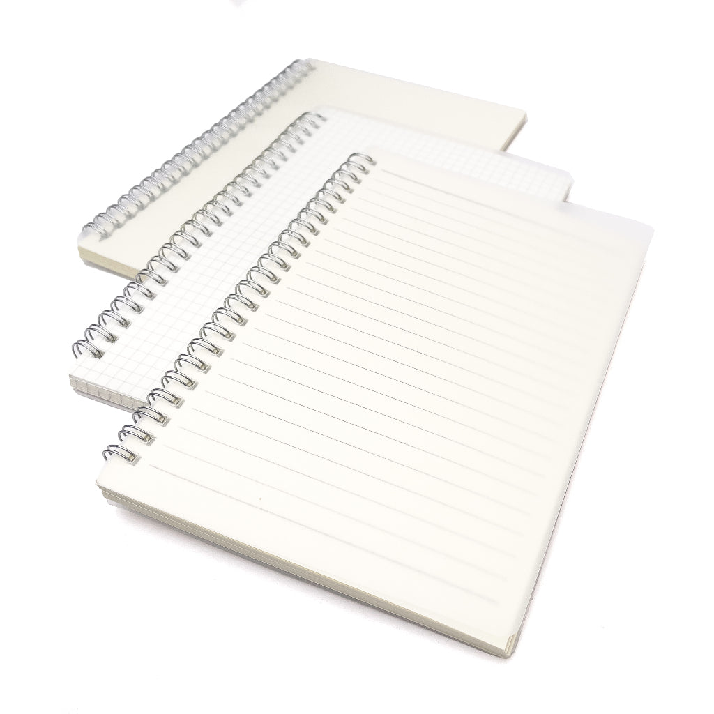 A5 Spiral Notebook Minimalist Style (Lined / Grid / Blank, 80 sheets)