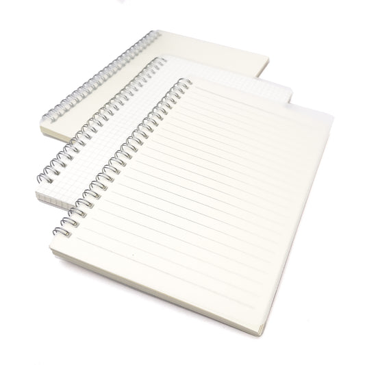 A5 Spiral Notebook Minimalist Style (Lined / Grid / Blank, 80 sheets)