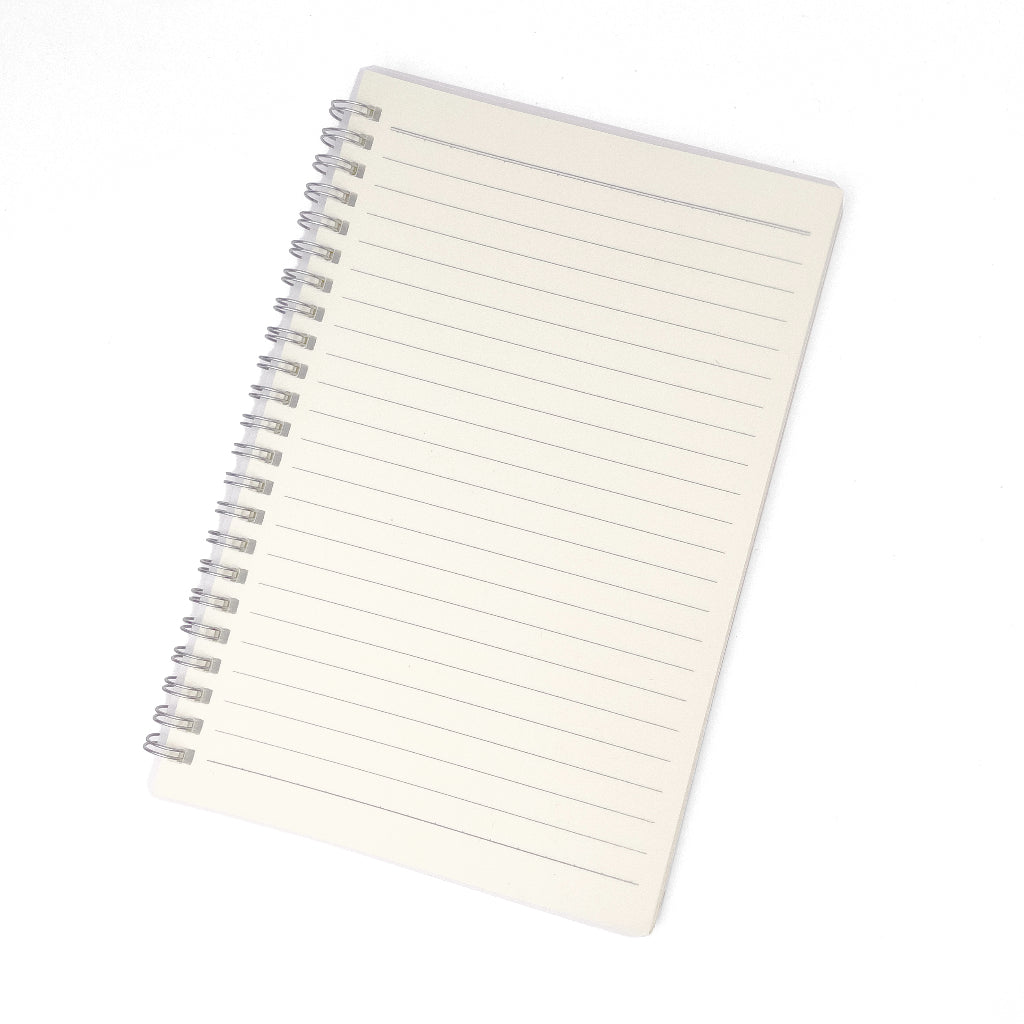 A5 Spiral Notebook Minimalist Style (Lined / Grid / Blank, 80 sheets)