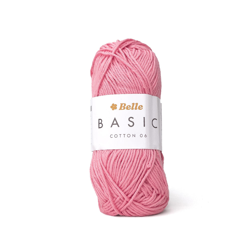 Belle Basic Cotton 06 Sport Weight Yarn for Crochet and Knitting (100% Combed Cotton, 6ply)