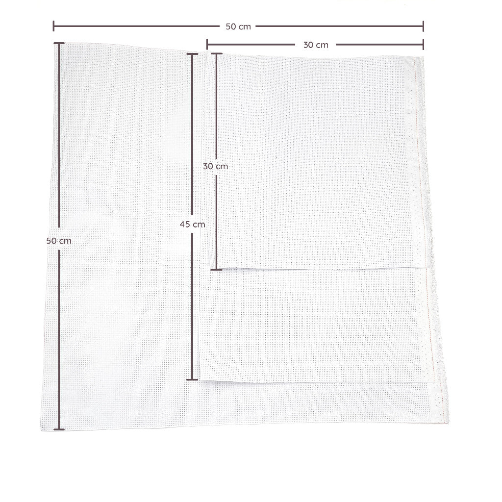 Aida Cloth White Cross Stitch Stitching Fabric Canvas 11cts 14cts for DIY Handmade