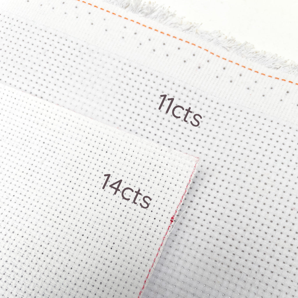 Aida Cloth White Cross Stitch Stitching Fabric Canvas 11cts 14cts for DIY Handmade