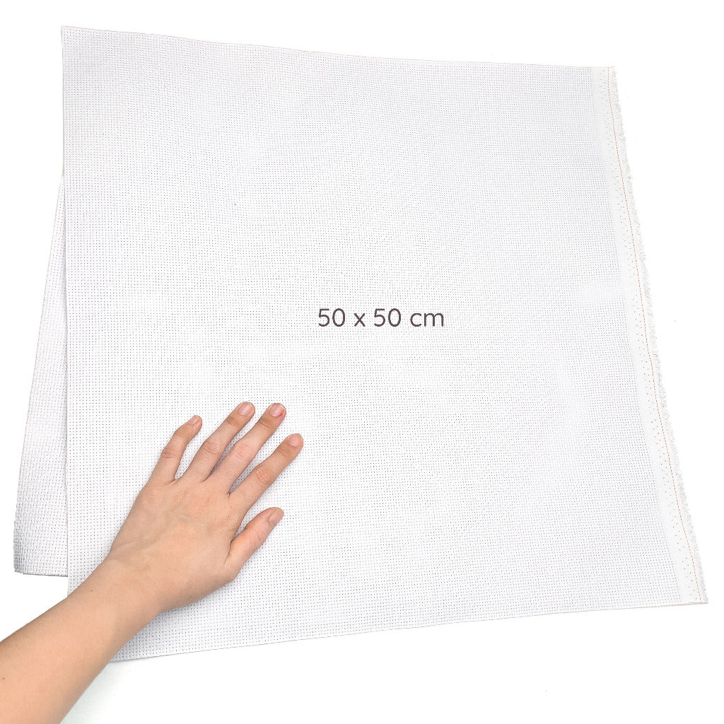 Aida Cloth White Cross Stitch Stitching Fabric Canvas 11cts 14cts for DIY Handmade
