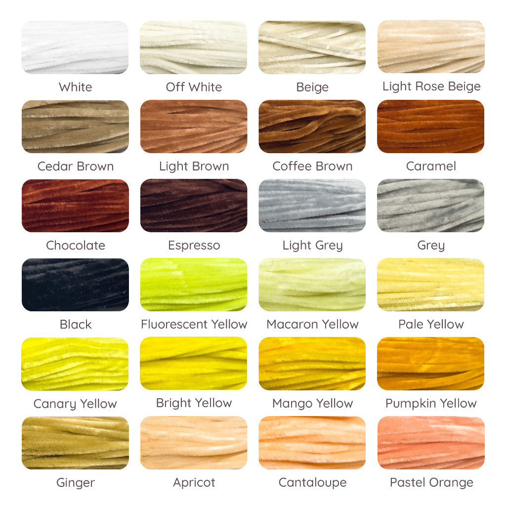 Fuzzy Wire / Chenille Stem Stems / Colorful Twist Stick Sticks / Pipe Cleaner Cleaners (100pcs)