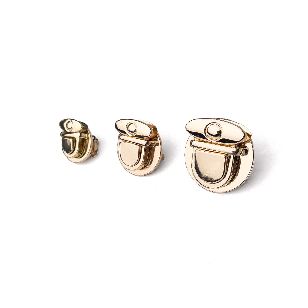 Bag Push Lock Buckle Round Metal Snap Clasp Buckle Purse Closure Accessories Bag Hardware for DIY