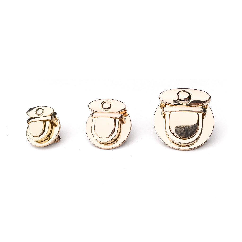 Bag Push Lock Buckle Round Metal Snap Clasp Buckle Purse Closure Accessories Bag Hardware for DIY
