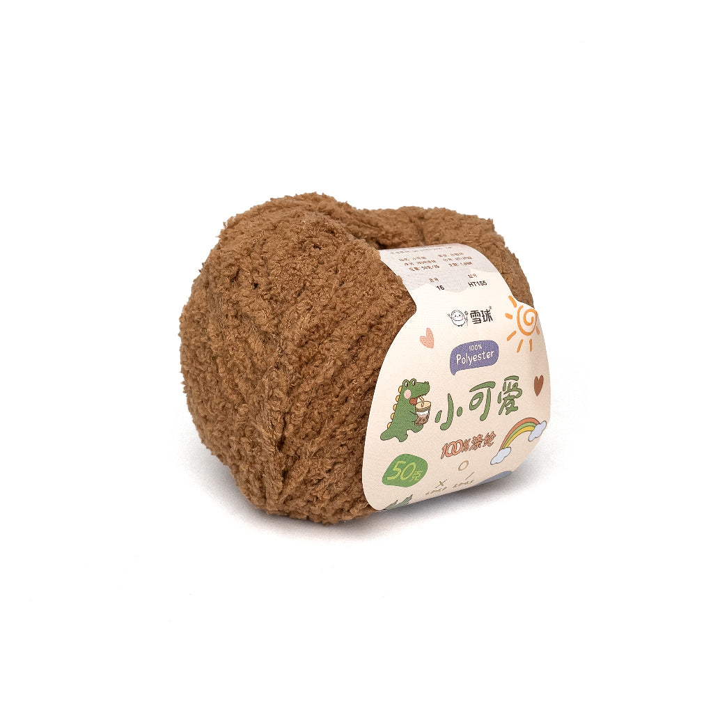 [Snowball Brand] Cutie Fluffy Yarn Thin Coral Fleece Sherpa 3ply Microfiber Short Plush (50g)