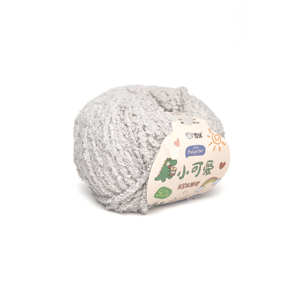 [Snowball Brand] Cutie Fluffy Yarn Thin Coral Fleece Sherpa 3ply Microfiber Short Plush (50g)