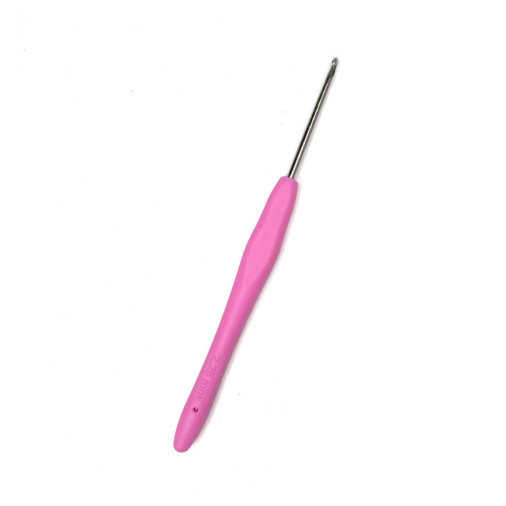 Ergonomic Lace Crochet Hook Hooks with Rubber Silicone Silicon Soft Handle 0.5-2.75mm