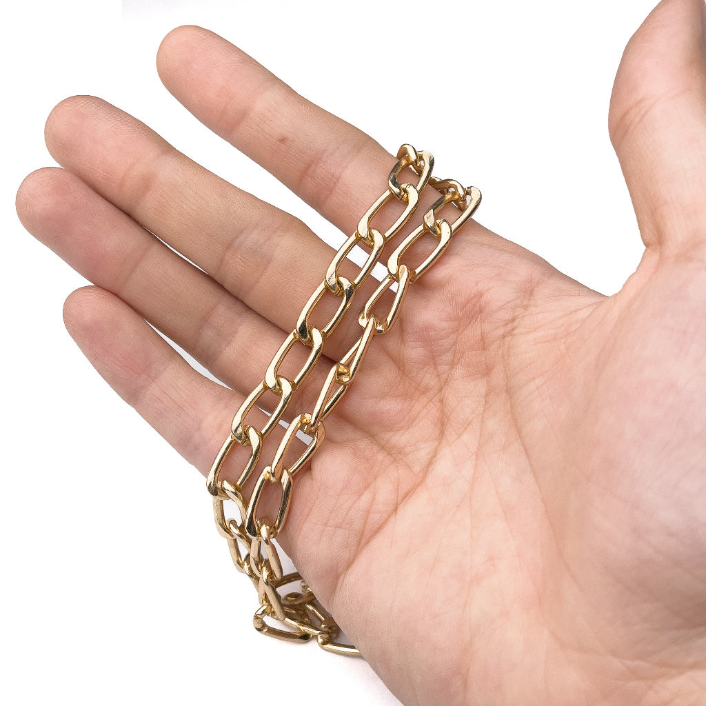 Bag Chain Large Clasp Shoulder Gold Bag Strap Metal Purse Handbag Replacement Chain Accessory 120cm