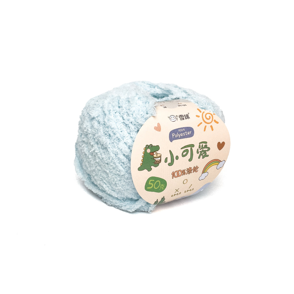 [Snowball Brand] Cutie Fluffy Yarn Thin Coral Fleece Sherpa 3ply Microfiber Short Plush (50g)