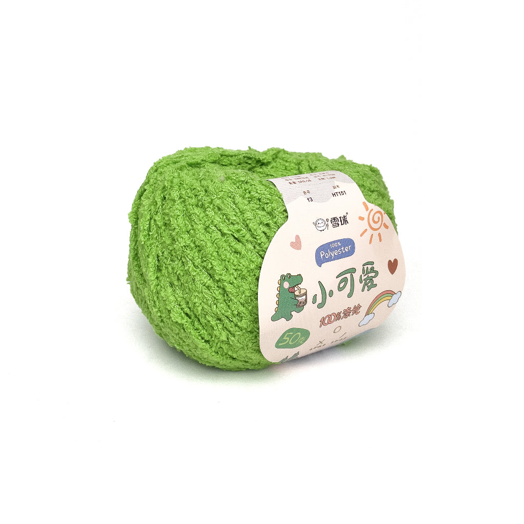 [Snowball Brand] Cutie Fluffy Yarn Thin Coral Fleece Sherpa 3ply Microfiber Short Plush (50g)