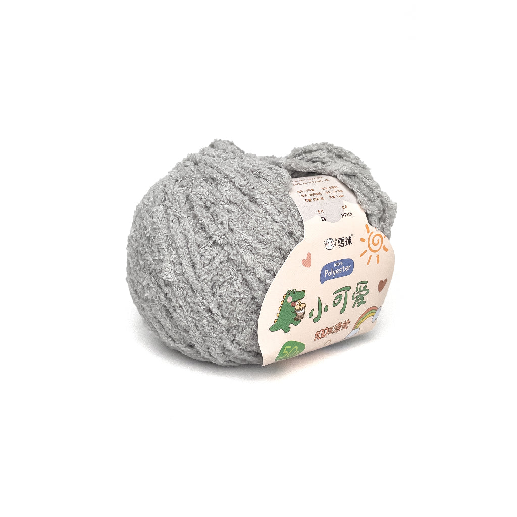 [Snowball Brand] Cutie Fluffy Yarn Thin Coral Fleece Sherpa 3ply Microfiber Short Plush (50g)