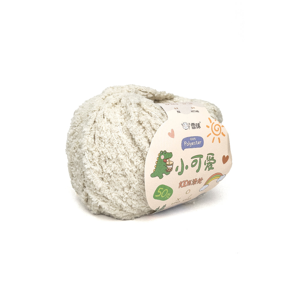 [Snowball Brand] Cutie Fluffy Yarn Thin Coral Fleece Sherpa 3ply Microfiber Short Plush (50g)
