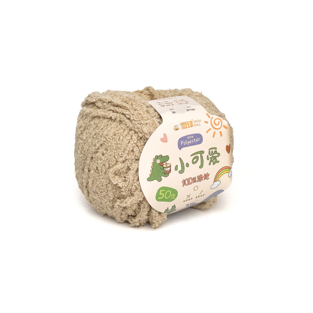 [Snowball Brand] Cutie Fluffy Yarn Thin Coral Fleece Sherpa 3ply Microfiber Short Plush (50g)