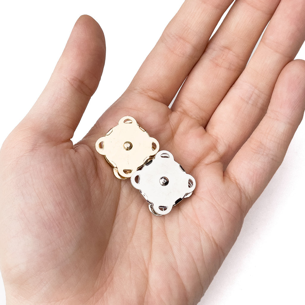 Magnetic Snap Button 18mm Buttons Clasp Sew Fastener Closure DIY Purse Handbag Closure