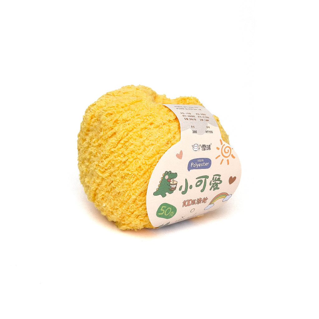 [Snowball Brand] Cutie Fluffy Yarn Thin Coral Fleece Sherpa 3ply Microfiber Short Plush (50g)