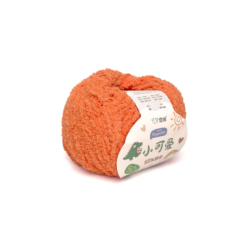 [Snowball Brand] Cutie Fluffy Yarn Thin Coral Fleece Sherpa 3ply Microfiber Short Plush (50g)