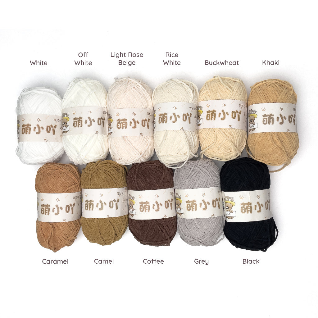 Thin Bear Chenille Yarn Matte 2.5mm 50g (Snow Princess Brand) MXY