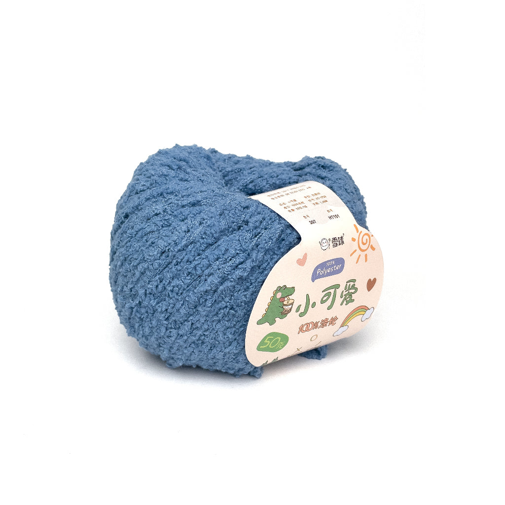 [Snowball Brand] Cutie Fluffy Yarn Thin Coral Fleece Sherpa 3ply Microfiber Short Plush (50g)