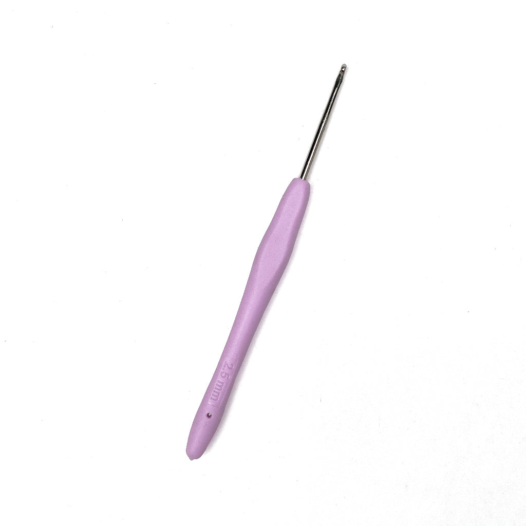 Ergonomic Lace Crochet Hook Hooks with Rubber Silicone Silicon Soft Handle 0.5-2.75mm