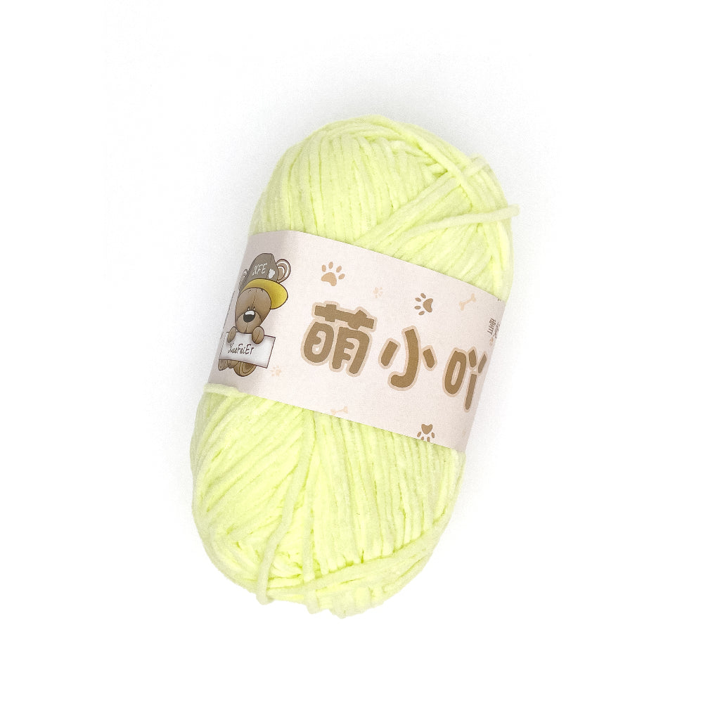 Thin Bear Chenille Yarn Matte 2.5mm 50g (Snow Princess Brand) MXY