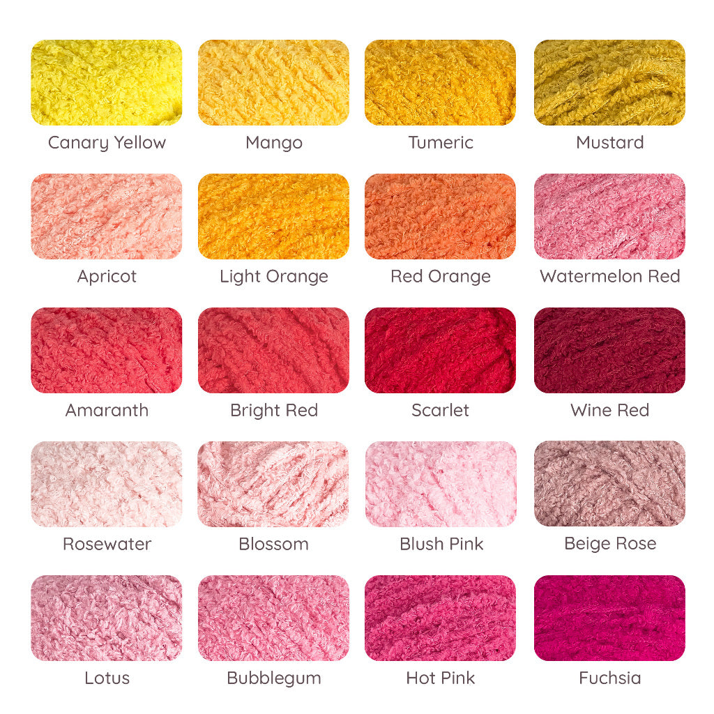 [Snowball Brand] Cutie Fluffy Yarn Thin Coral Fleece Sherpa 3ply Microfiber Short Plush (50g)