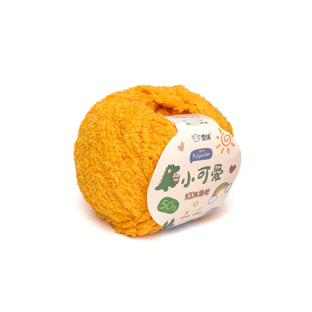 [Snowball Brand] Cutie Fluffy Yarn Thin Coral Fleece Sherpa 3ply Microfiber Short Plush (50g)