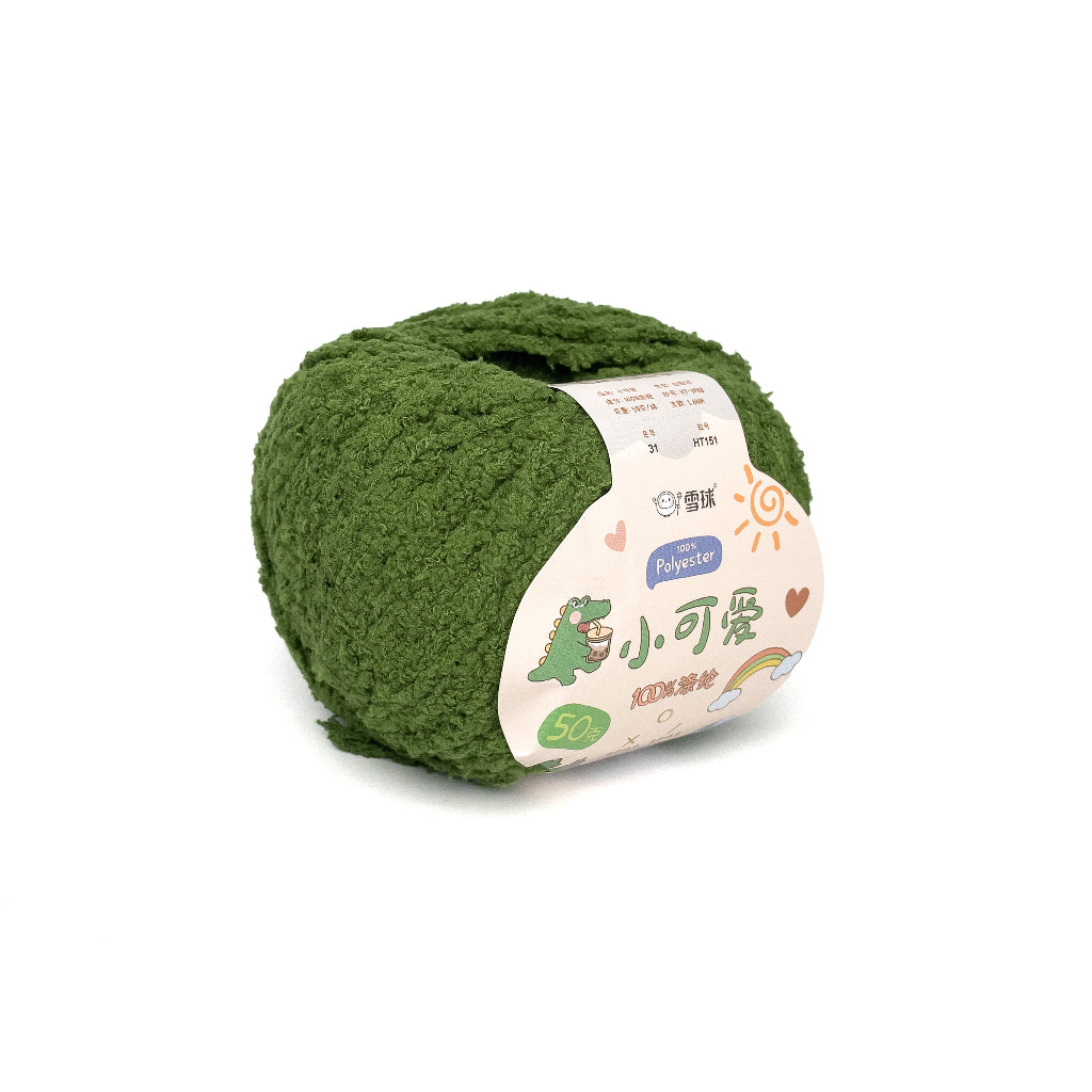 [Snowball Brand] Cutie Fluffy Yarn Thin Coral Fleece Sherpa 3ply Microfiber Short Plush (50g)
