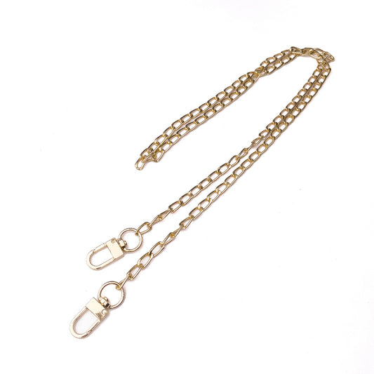Bag Chain Large Clasp Shoulder Gold Bag Strap Metal Purse Handbag Replacement Chain Accessory 120cm