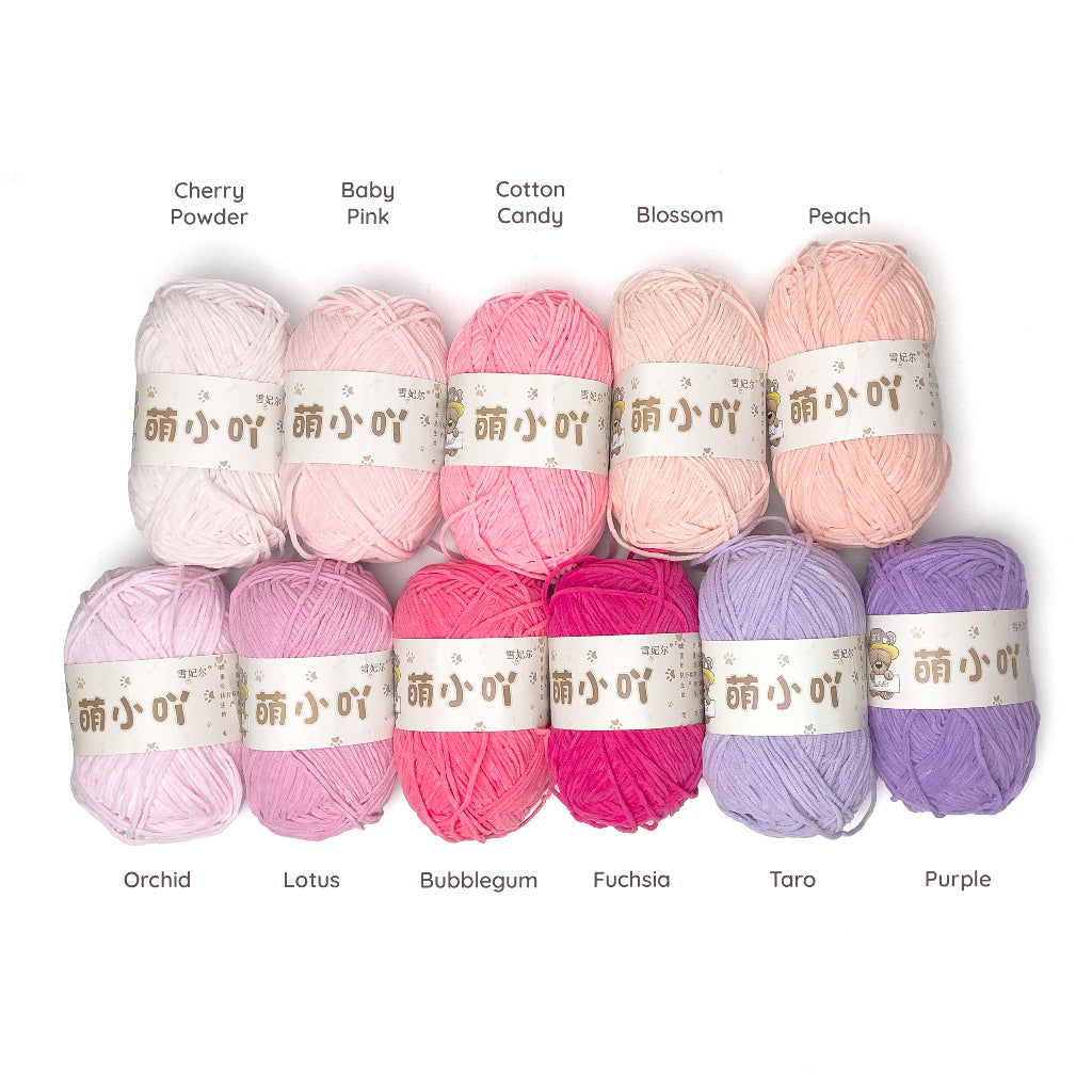 Thin Bear Chenille Yarn Matte 2.5mm 50g (Snow Princess Brand) MXY