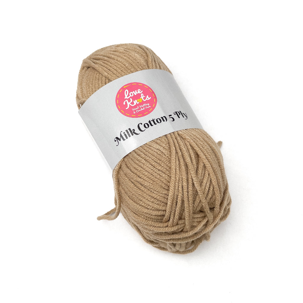 Love Knots 5ply Milk Cotton Yarn Premium Soft Acrylic Yarn by Manila Bay Thread (50 grams)