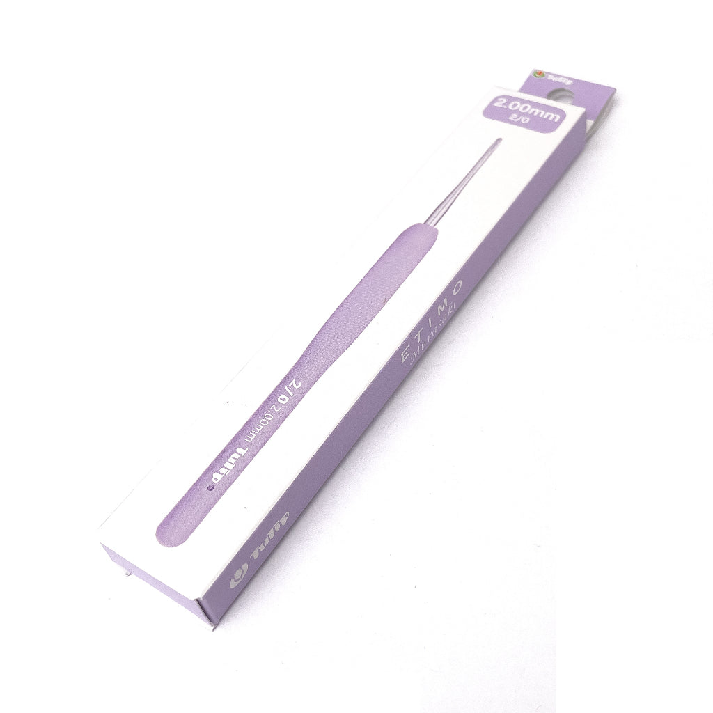 Tulip ETIMO Murasaki Crochet Hook with Cushion Grip Ergonomic Hooks with Handle (per piece)