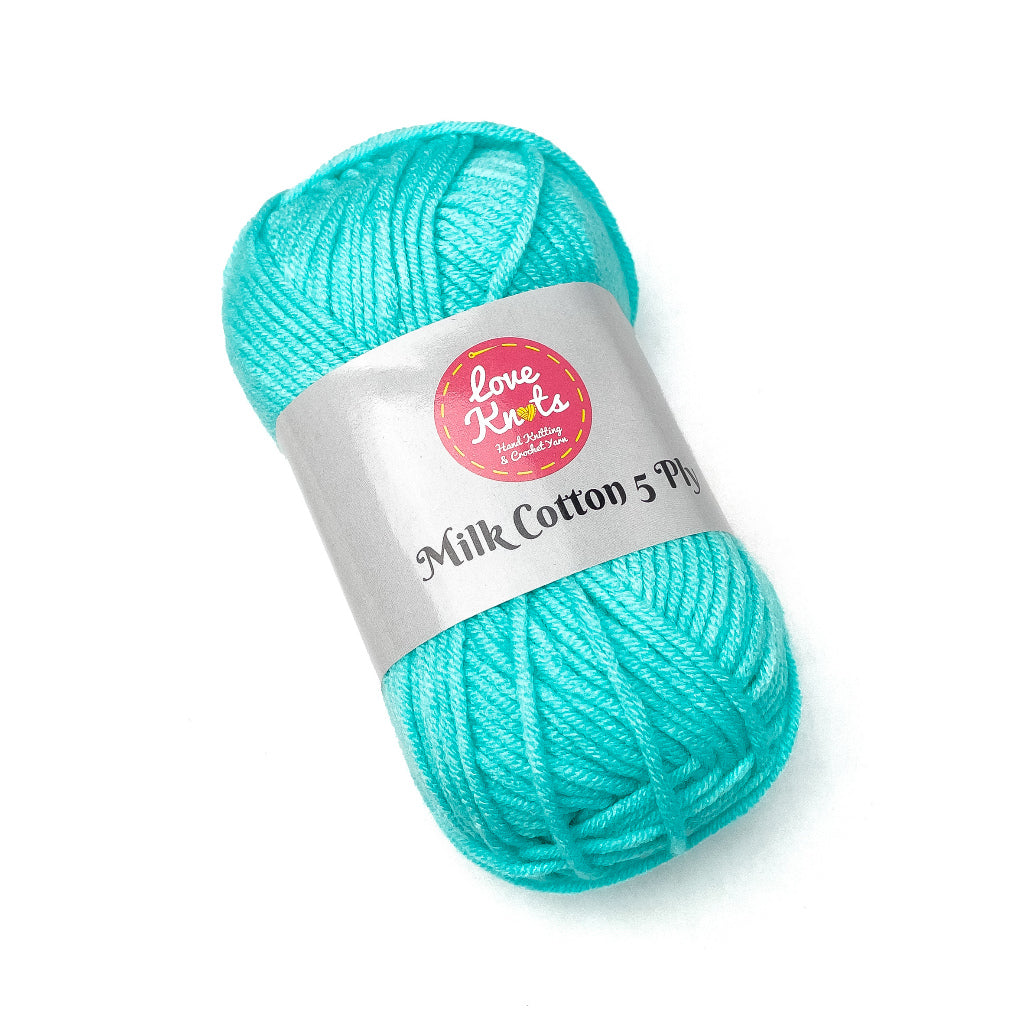 Love Knots 5ply Milk Cotton Yarn Premium Soft Acrylic Yarn by Manila Bay Thread (50 grams)