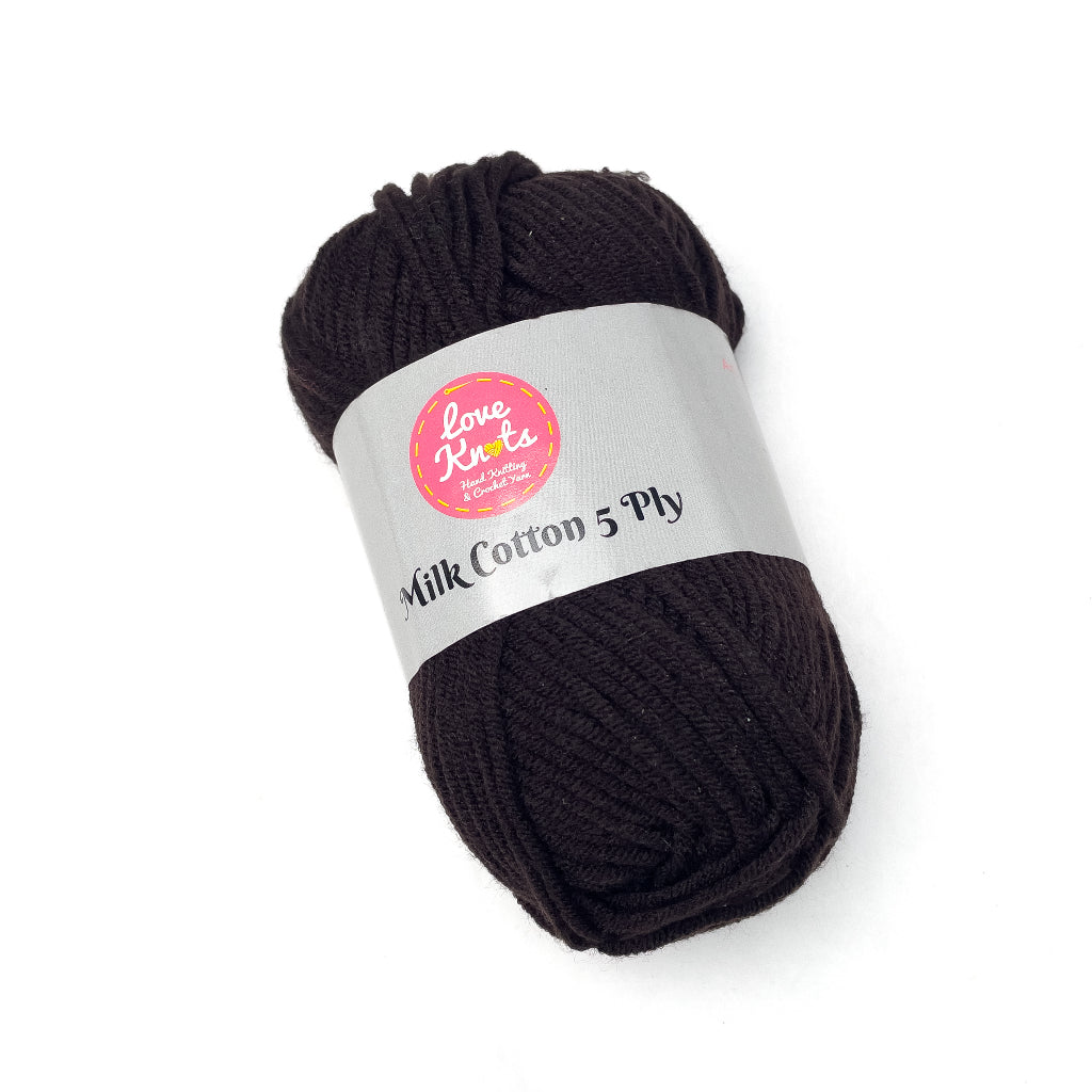 Love Knots 5ply Milk Cotton Yarn Premium Soft Acrylic Yarn by Manila Bay Thread (50 grams)