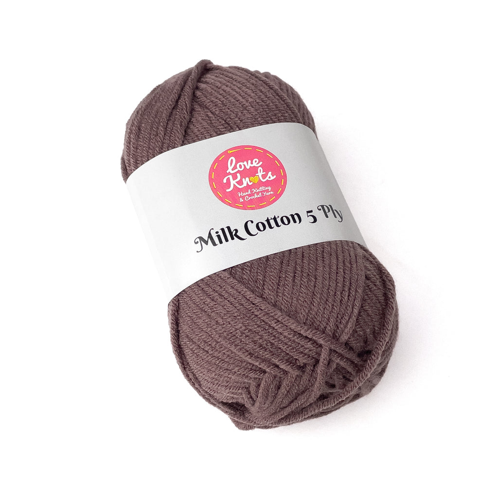 Love Knots 5ply Milk Cotton Yarn Premium Soft Acrylic Yarn by Manila Bay Thread (50 grams)